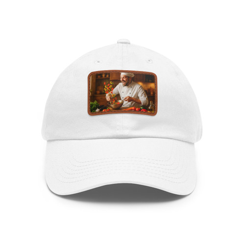 Whisk of Wonders - Dad Hat with Leather Patch (Rectangle)