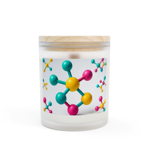 Molecular Harmony - Frosted Glass Candle, 11oz