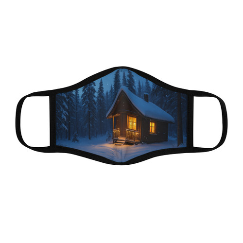 Joyful Winter Wonderland - Fitted Polyester Face Mask Joyful Winter Wonderland - Fitted Polyester Face Mask