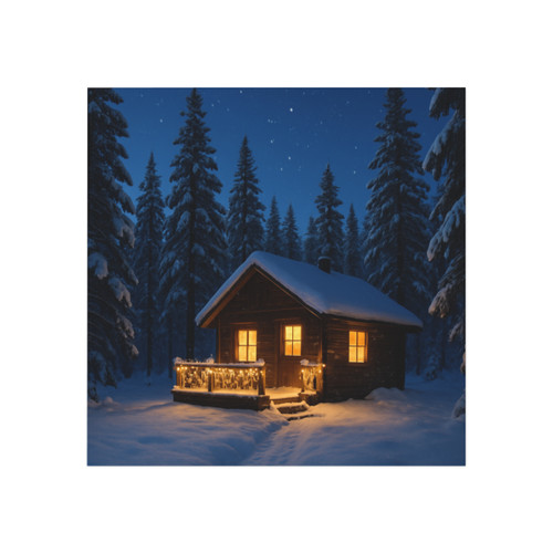 Joyful Winter Wonderland - Square Magnet