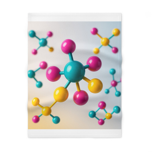 Molecular Harmony - Soft Fleece Baby Blanket