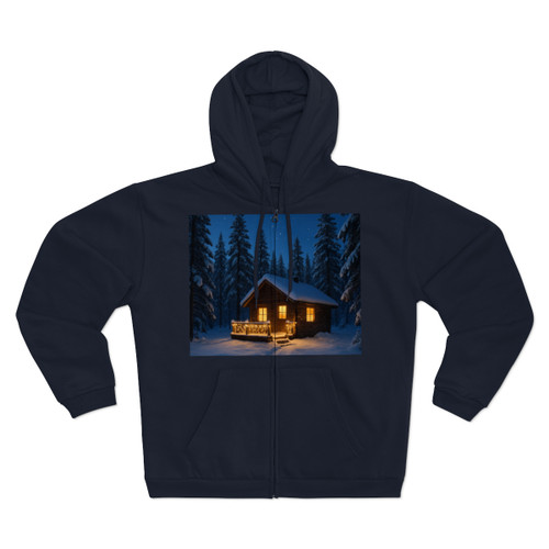 Joyful Winter Wonderland - Unisex Hooded Zip Sweatshirt