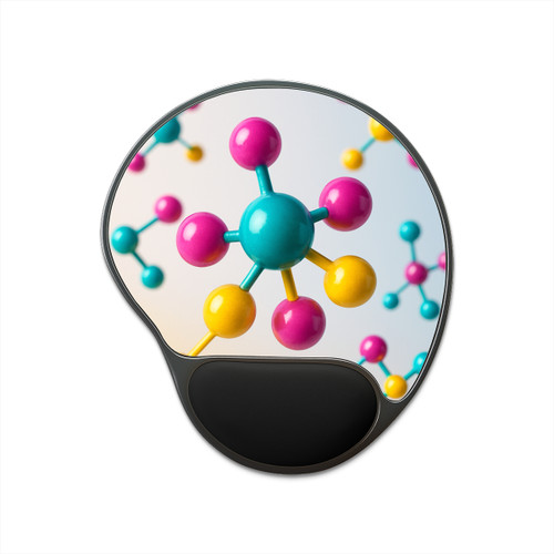Molecular Harmony - Mouse Pad With Wrist Rest