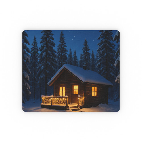 Joyful Winter Wonderland - Rectangular Mouse Pad