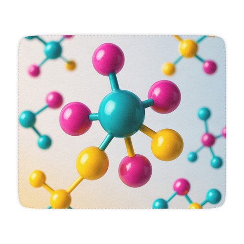 Molecular Harmony - Tan Sherpa Blanket