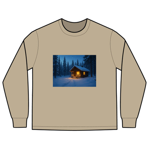 Joyful Winter Wonderland - Men's Heavy Faded Long Sleeve Tee