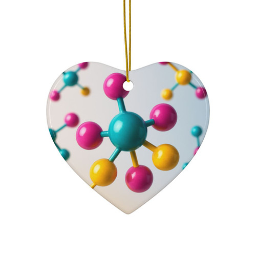 Molecular Harmony - Ceramic Ornaments, 2-Side Print, (1pc, 3pcs, 5pcs, 10pcs) Molecular Harmony - Ceramic Ornaments, 2-Side Print, (1pc, 3pcs, 5pcs, 10pcs)
