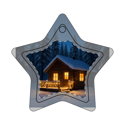 Joyful Winter Wonderland - Ceramic Ornaments, 1-Side Print