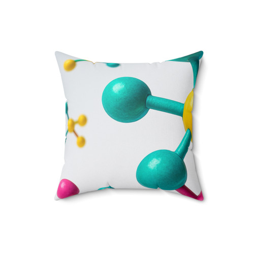 Molecular Harmony - Spun Polyester Square Pillow
