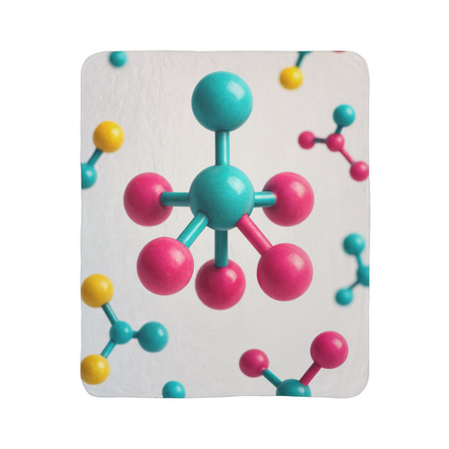 Molecular Harmony - Fleece Sherpa Blanket