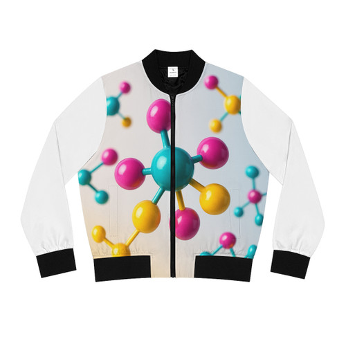 Molecular Harmony - Women's Bomber Jacket (AOP)