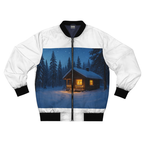 Joyful Winter Wonderland - Men's Bomber Jacket (AOP)