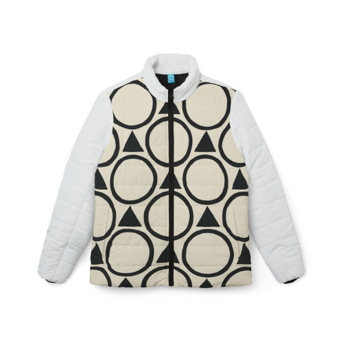 Geometric Symphony - Women’s Puffer Jacket (AOP)