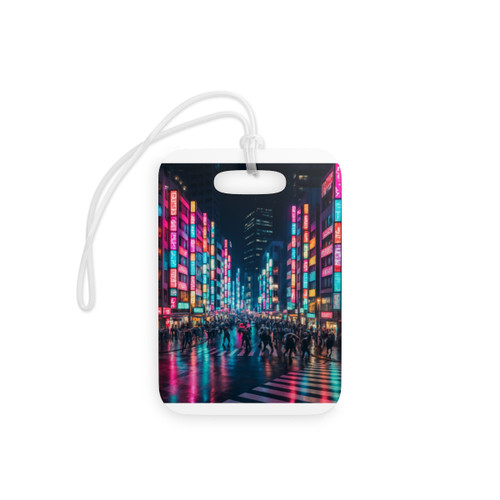 Tokyo Neon Streets - Luggage Tags