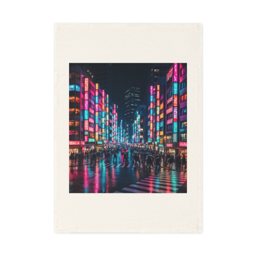 Tokyo Neon Streets - Cotton Tea Towel