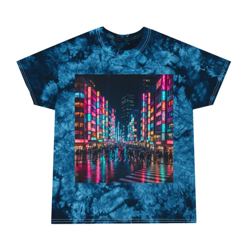 Tokyo Neon Streets - Tie-Dye Tee, Crystal