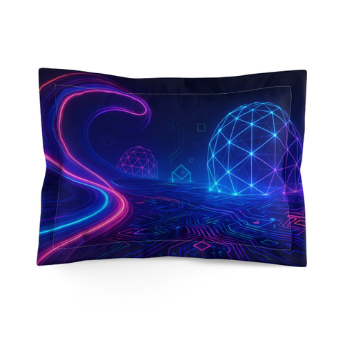 Digital Dreamscape - Microfiber Pillow Sham