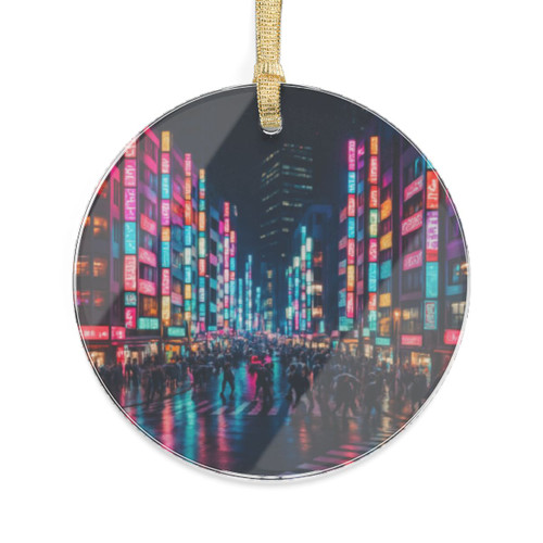 Tokyo Neon Streets - Acrylic Ornaments