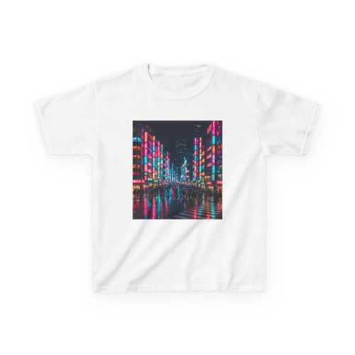 Tokyo Neon Streets - Kids Heavy Cotton™ Tee