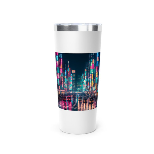 Tokyo Neon Streets - Copper Vacuum Insulated Tumbler, 22oz