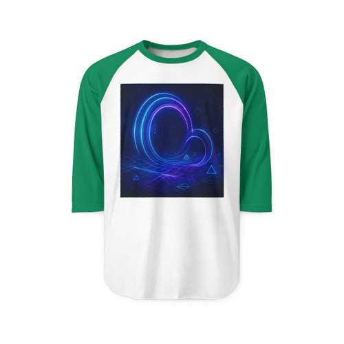 Digital Dreamscape - Unisex Three-Quarter Sleeve Raglan Shirt Digital Dreamscape - Unisex Three-Quarter Sleeve Raglan Shirt