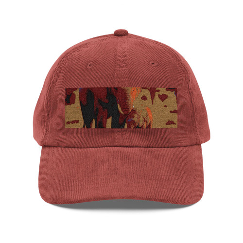 Dramatic Elephant Guardian - Vintage Corduroy Cap (Embroidery)