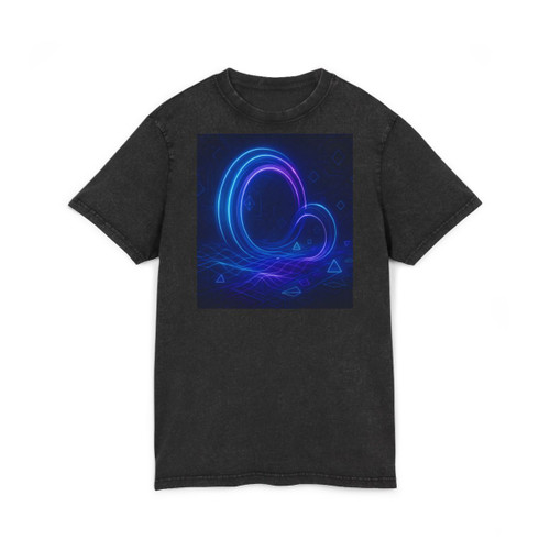 Digital Dreamscape - Acid Washed Round Neck Tee