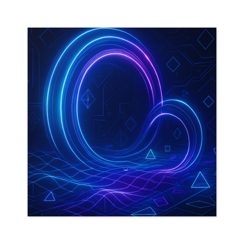 Digital Dreamscape - Laminate Stickers, Square