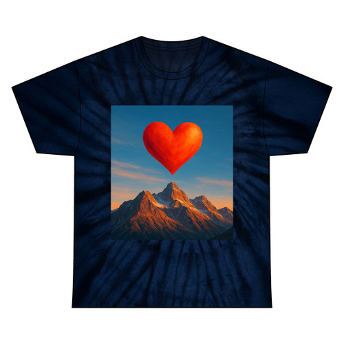 Brave Heart Rising - Unisex Tie Dye Cotton Tee Brave Heart Rising - Unisex Tie Dye Cotton Tee