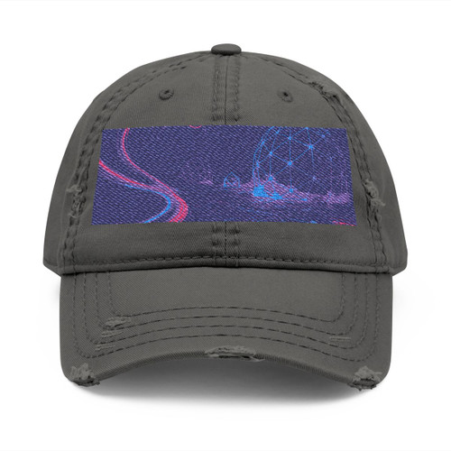 Digital Dreamscape - Distressed Dad Hat (Embroidery)