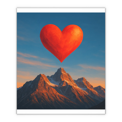 Brave Heart Rising - Gift Wrapping Paper Sheets, 1pc