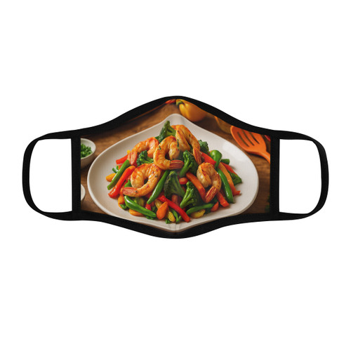 Flavorful Journeys - Fitted Polyester Face Mask