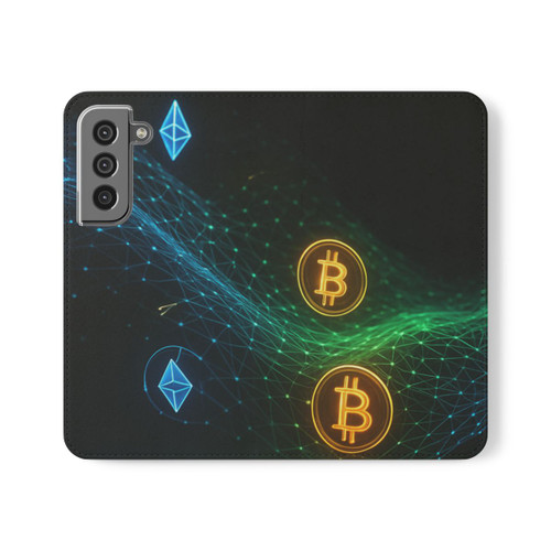 Digital Currency Wave - Flip Cases