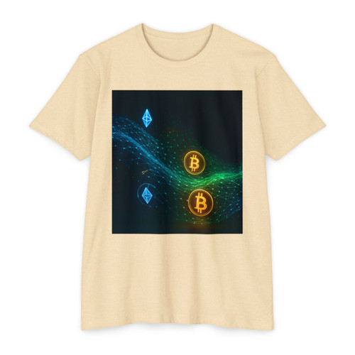 Digital Currency Wave - Unisex CVC Jersey T-shirt Digital Currency Wave - Unisex CVC Jersey T-shirt