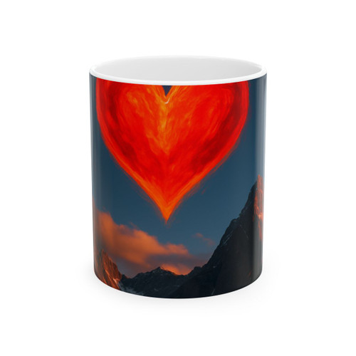 Brave Heart Rising - Ceramic Mug, (11oz, 15oz)