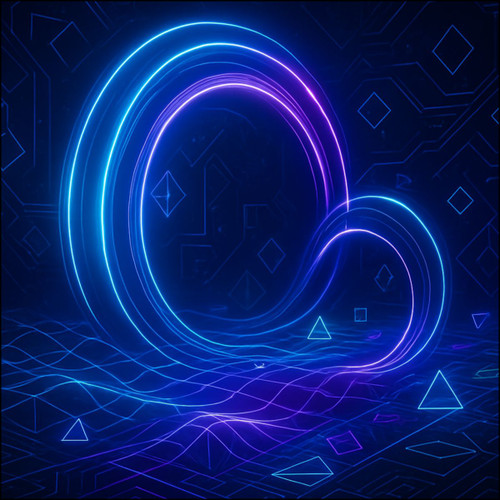 Digital Dreamscape - Custom Cut Acrylic Ornament