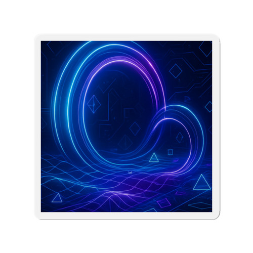 Digital Dreamscape - Die-Cut Magnets