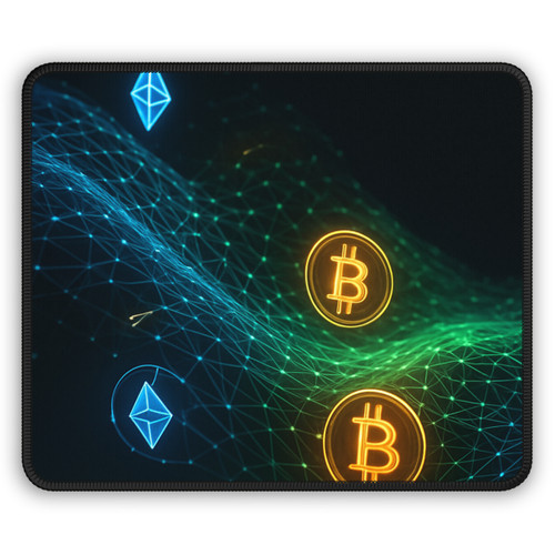 Digital Currency Wave - Gaming Mouse Pad