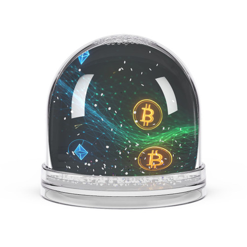 Digital Currency Wave - Snow Globe