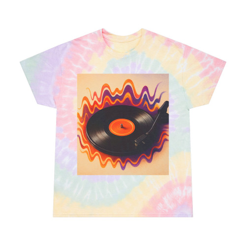 Groovy Vinyl Escape - Tie-Dye Tee, Spiral