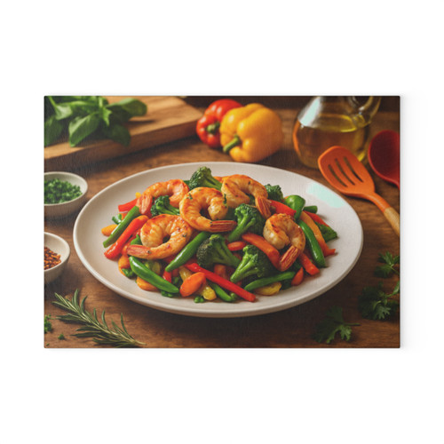 Flavorful Journeys - Glass Cutting Board