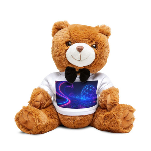 Digital Dreamscape - Teddy Bear with T-Shirt