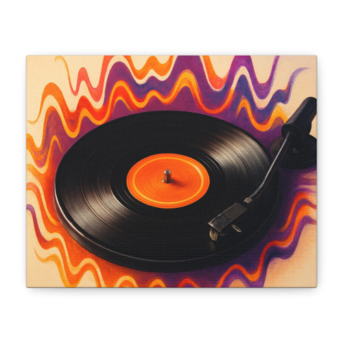 Groovy Vinyl Escape - Matte Canvas, Stretched, 1.25"