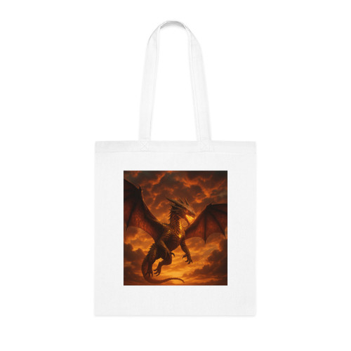Golden Ember Serpent - Cotton Tote Golden Ember Serpent - Cotton Tote
