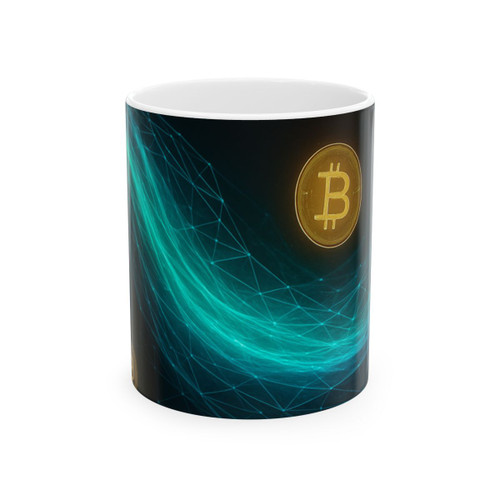 Digital Currency Wave - Ceramic Mug, (11oz, 15oz)