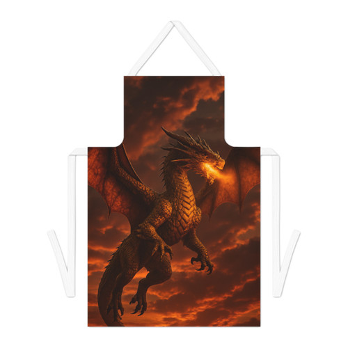 Golden Ember Serpent - Adult Apron (AOP)