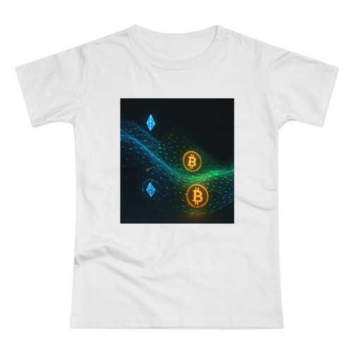 Digital Currency Wave - Single Jersey Women's T-shirt