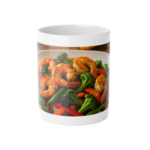 Flavorful Journeys - White Ceramic Mug, 11oz