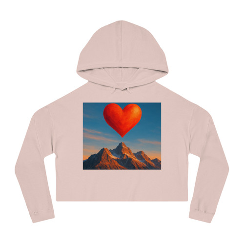Brave Heart Rising - Women’s Cropped Hooded Sweatshirt Brave Heart Rising - Women’s Cropped Hooded Sweatshirt