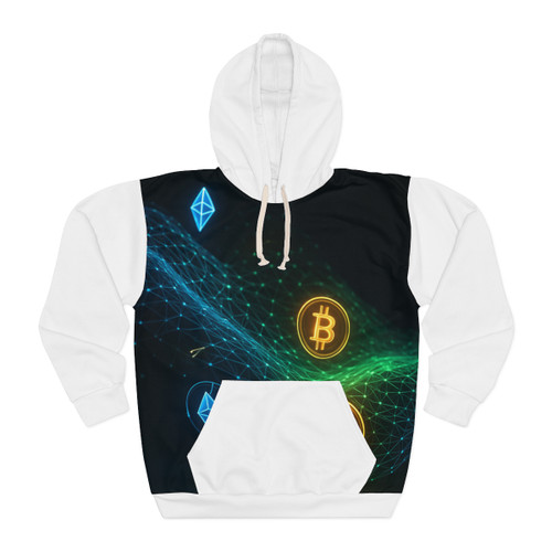 Digital Currency Wave - Unisex Pullover Hoodie (AOP)